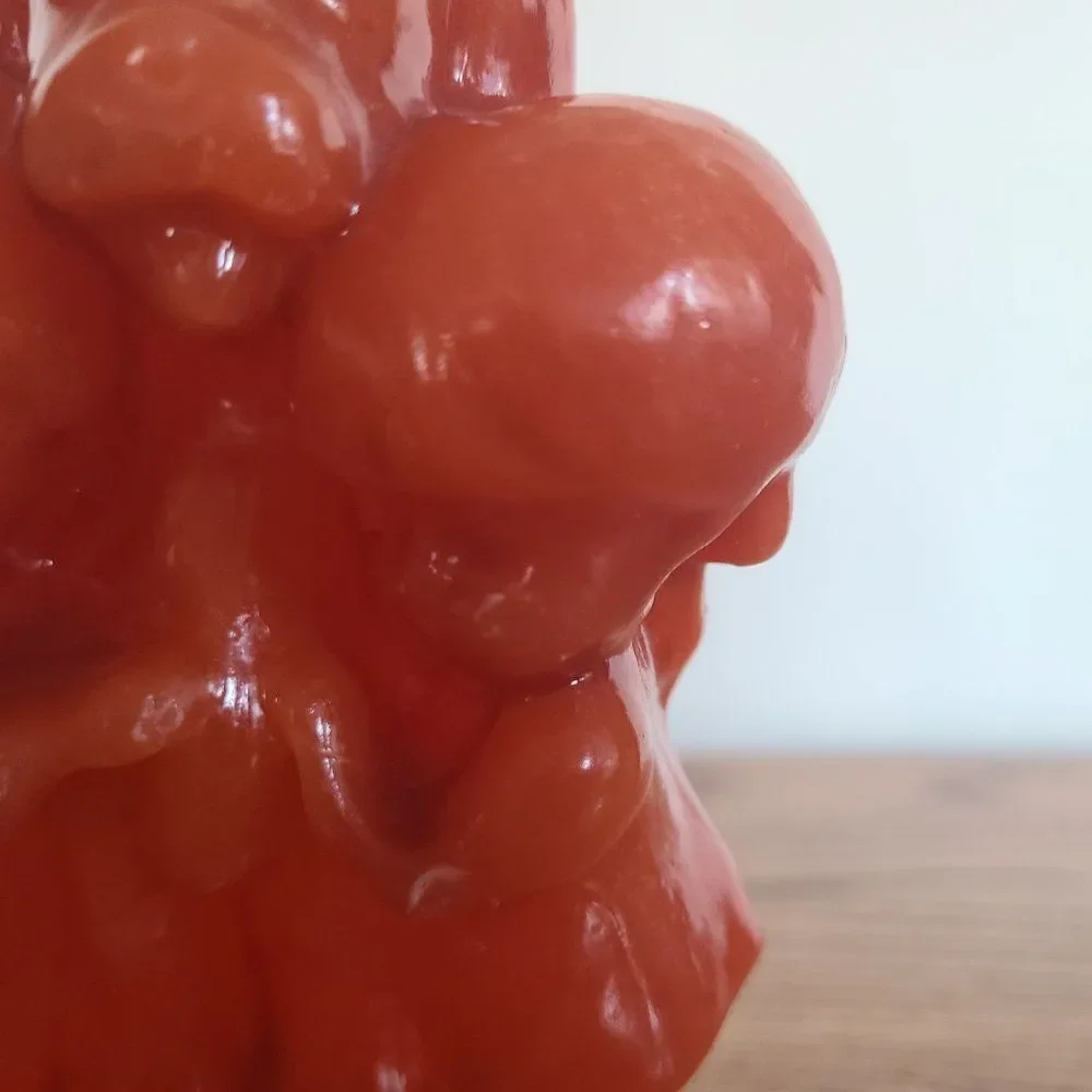Vintage Novelty Wax Candle - BOY AND GIRL WITH DOG - Vintage Rare UNIQUE